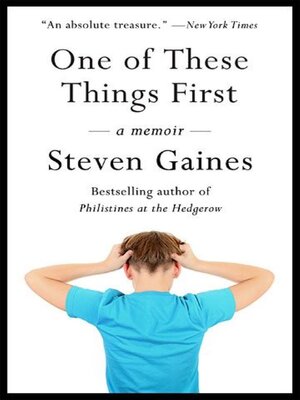 cover image of One of These Things First